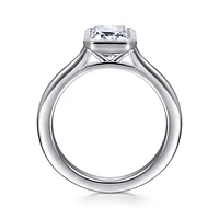 Gabriel & Co 8.5X6 Engagement Ring 14K White Gold Contemporary ER16728E8W4JJJ