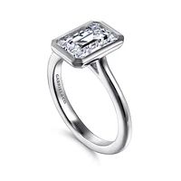 Gabriel & Co 8.5X6 Engagement Ring 14K White Gold Contemporary ER16728E8W4JJJ