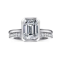 Gabriel & Co 8.5X6 Engagement Ring 14K White Gold Contemporary ER16728E8W4JJJ