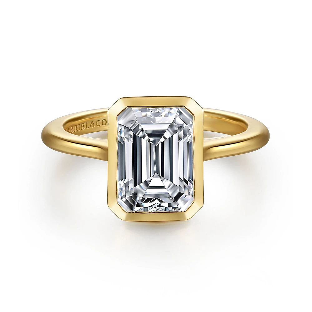 Gabriel & Co 8.5X6 Engagement Ring 14K Yellow Gold Contemporary ER16728E8Y4JJJ