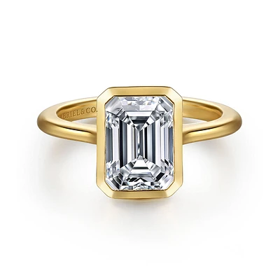 Gabriel & Co 8.5X6 Engagement Ring 14K Yellow Gold Contemporary ER16728E8Y4JJJ