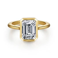 Gabriel & Co 8.5X6 Engagement Ring 14K Yellow Gold Contemporary ER16728E8Y4JJJ