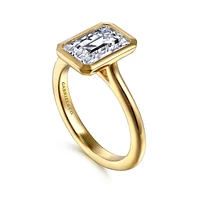 Gabriel & Co 8.5X6 Engagement Ring 14K Yellow Gold Contemporary ER16728E8Y4JJJ