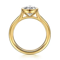 Gabriel & Co 10.5x7 Engagement Ring 14K Yellow Gold Contemporary ER16728O8Y4JJJ