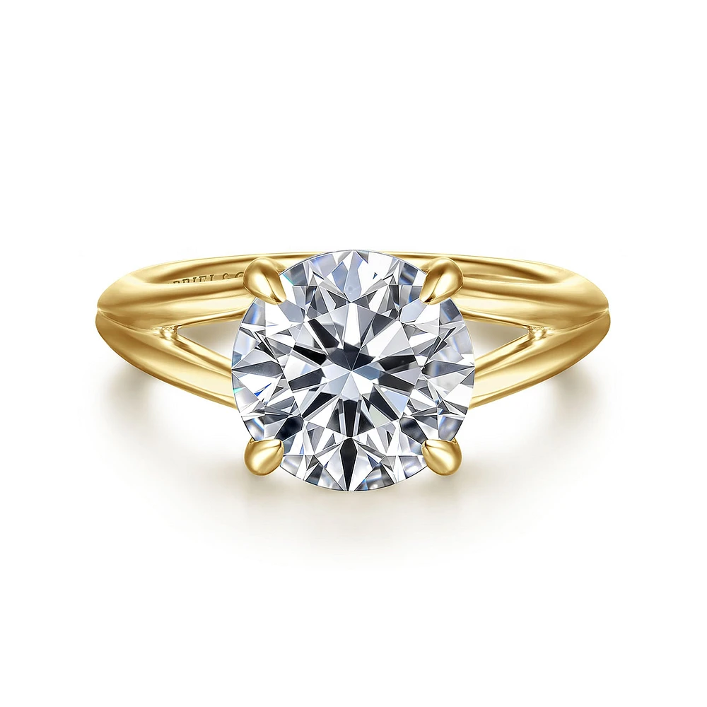 Gabriel & Co 9 Engagement Ring 14K Yellow Gold Contemporary ER16730R12Y4JJJ