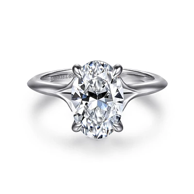 Gabriel & Co 10.5X7 Engagement Ring 14K White Gold Contemporary ER16734O8W44JJ