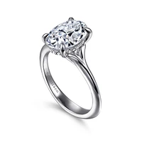 Gabriel & Co 10.5X7 Engagement Ring 14K White Gold Contemporary ER16734O8W44JJ