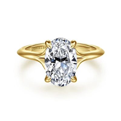 Gabriel & Co 10.5X7 Engagement Ring 14K Yellow Gold Contemporary ER16734O8Y44JJ