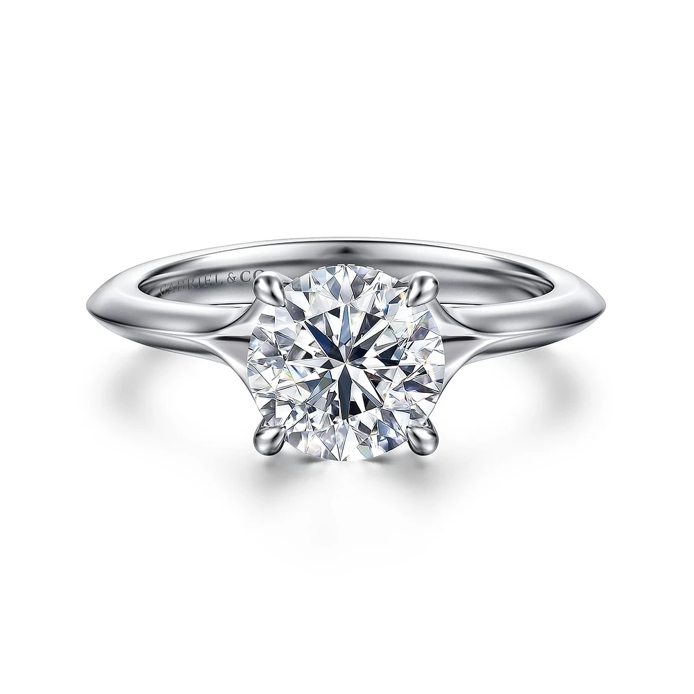 Gabriel & Co 7.4 Engagement Ring 14K White Gold Contemporary ER16734R6W44JJ