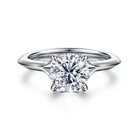 Gabriel & Co 7.4 Engagement Ring 14K White Gold Contemporary ER16734R6W44JJ