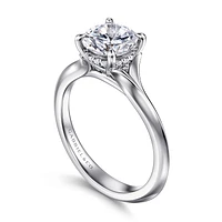 Gabriel & Co 7.4 Engagement Ring 14K White Gold Contemporary ER16734R6W44JJ