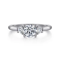 Gabriel & Co 5.75 Engagement Ring 14K White Gold Contemporary ER16736R3W44JJ