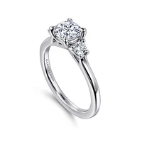 Gabriel & Co 5.75 Engagement Ring 14K White Gold Contemporary ER16736R3W44JJ