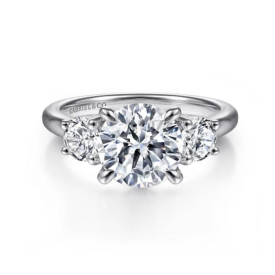 Gabriel & Co 8 Engagement Ring 14K White Gold Classic ER16737R8W44JJ