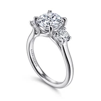 Gabriel & Co 8 Engagement Ring 14K White Gold Classic ER16737R8W44JJ