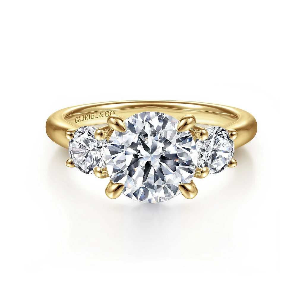 Gabriel & Co 8 Engagement Ring 14K Yellow Gold Classic ER16737R8Y44JJ