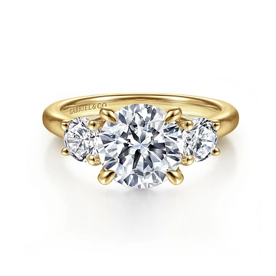 Gabriel & Co 8 Engagement Ring 14K Yellow Gold Classic ER16737R8Y44JJ