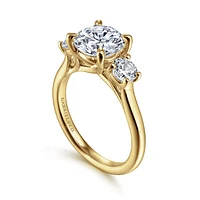 Gabriel & Co 8 Engagement Ring 14K Yellow Gold Classic ER16737R8Y44JJ