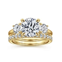 Gabriel & Co 8 Engagement Ring 14K Yellow Gold Classic ER16737R8Y44JJ