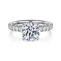 Gabriel & Co 8 Engagement Ring 14K White Gold Contemporary ER16738R8W44JJ