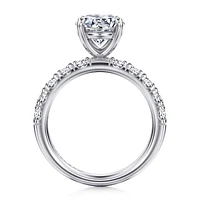 Gabriel & Co 8 Engagement Ring 14K White Gold Contemporary ER16739R8W44JJ