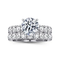 Gabriel & Co 8 Engagement Ring 14K White Gold Contemporary ER16739R8W44JJ