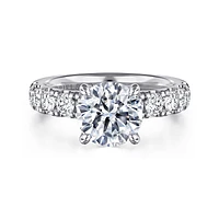 Gabriel & Co 8 Engagement Ring 14K White Gold Contemporary ER16740R8W44JJ