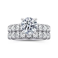Gabriel & Co 8 Engagement Ring 14K White Gold Contemporary ER16740R8W44JJ