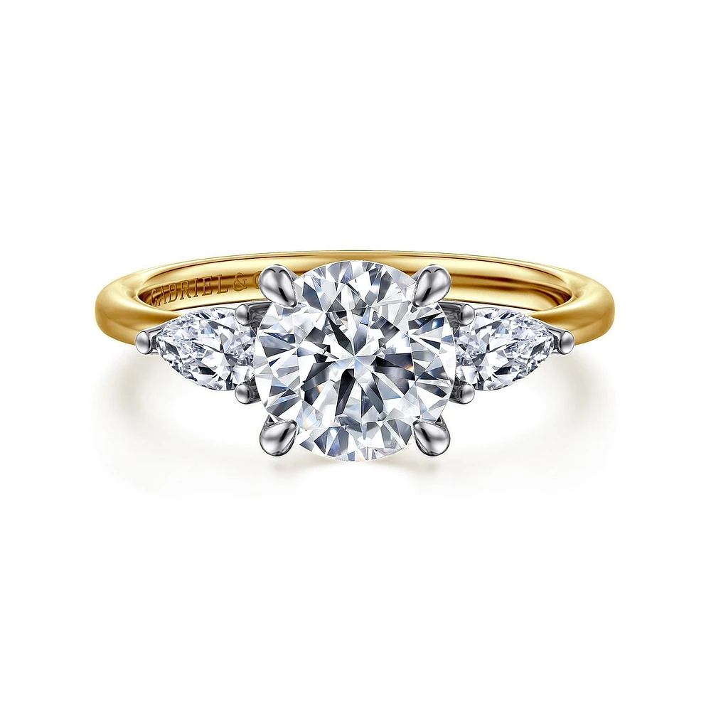 Gabriel & Co 7.4 Engagement Ring 14K Gold Classic ER16743R6M44JJ