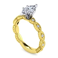 Gabriel & Co 10x5 Engagement Ring 14K Gold Victorian ER4122M4M44JJ