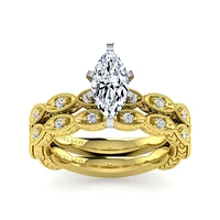 Gabriel & Co 10x5 Engagement Ring 14K Gold Victorian ER4122M4M44JJ