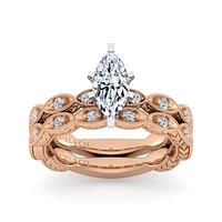 Gabriel & Co 10x5 Engagement Ring 14K Two-Tone Gold Victorian ER4122M4T44JJ