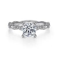 Gabriel & Co 6.5 Engagement Ring Platinum Victorian ER4122PT4JJ