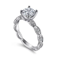 Gabriel & Co 6.5 Engagement Ring Platinum Victorian ER4122PT4JJ