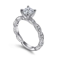 Gabriel & Co 5.75 Engagement Ring Platinum Victorian ER4122R3PT4JJ