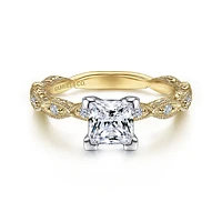Gabriel & Co 5.5 Engagement Ring 14K Gold Victorian ER4122S4M44JJ