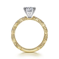 Gabriel & Co 5.5 Engagement Ring 14K Gold Victorian ER4122S4M44JJ