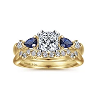 Gabriel & Co 5.5x5.5 Engagement Ring 14K Gold Classic ER6002C4M44SA