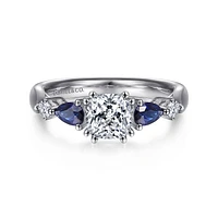 Gabriel & Co 5.5x5.5 Engagement Ring Platinum Classic ER6002C4PT4SA