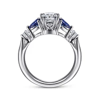Gabriel & Co 5.5x5.5 Engagement Ring Platinum Classic ER6002C4PT4SA