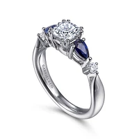Gabriel & Co 5.5x5.5 Engagement Ring Platinum Classic ER6002C4PT4SA