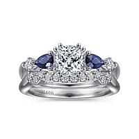 Gabriel & Co 5.5x5.5 Engagement Ring Platinum Classic ER6002C4PT4SA