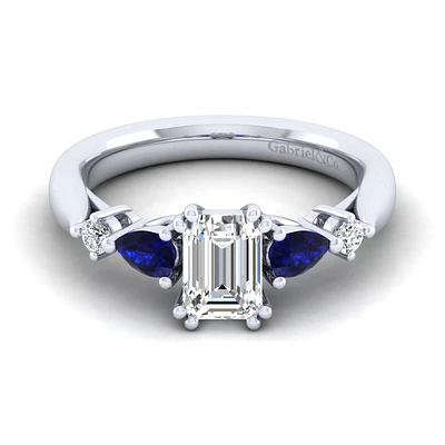 Gabriel & Co 6.5 x 5 Engagement Ring Platinum Classic ER6002E4PT4SA
