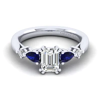 Gabriel & Co 6.5 x 5 Engagement Ring Platinum Classic ER6002E4PT4SA