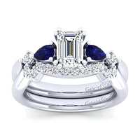 Gabriel & Co 6.5 x 5 Engagement Ring Platinum Classic ER6002E4PT4SA