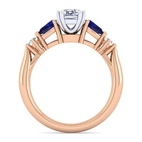 Gabriel & Co 6.5 x 5 Engagement Ring 14K Two-Tone Gold Classic ER6002E4T44SA