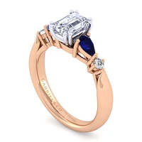 Gabriel & Co 6.5 x 5 Engagement Ring 14K Two-Tone Gold Classic ER6002E4T44SA