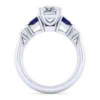 Gabriel & Co 8.5x6 Engagement Ring 14K White Gold Classic ER6002E8W44SA