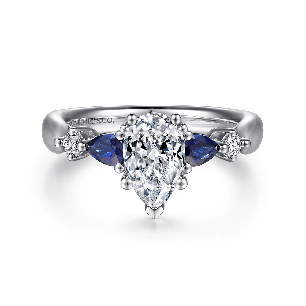 Gabriel & Co 10x6 Engagement Ring Platinum Classic ER6002P6PT4SA