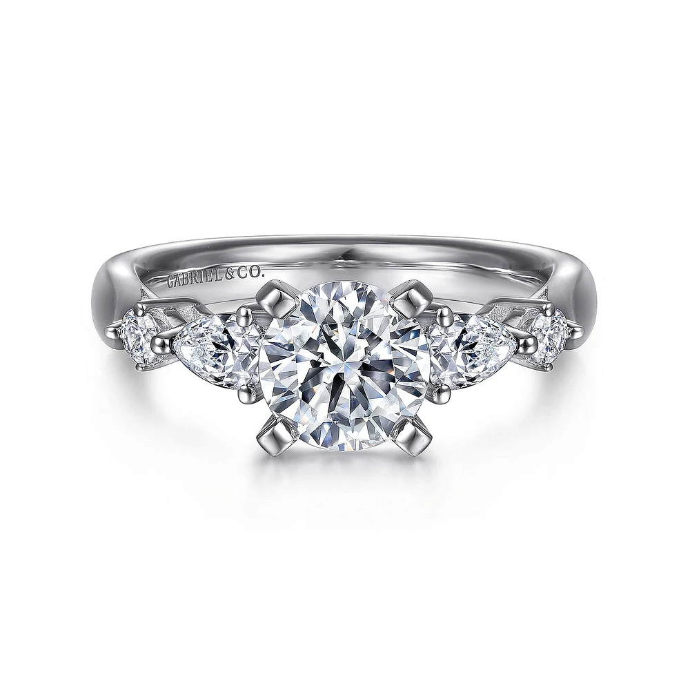 Gabriel & Co 6.5 Engagement Ring Platinum Classic ER6002PT4JJ